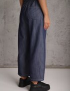 yu & me Pantaloni Casual Barrel High Waist cu elastic și tip cravată în talie Janesa Albaștri