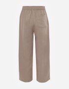 yu & me Pantaloni Casual Barrel High Waist cu elastic și tip cravată în talie Janesa Bej
