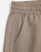 yu & me Pantaloni Casual Barrel High Waist cu elastic și tip cravată în talie Janesa Bej