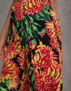 yu & me Pantaloni Casual de vară cu flori decorati cu decupaje Artima Negri