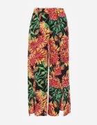 yu & me Pantaloni Casual de vară cu flori decorati cu decupaje Artima Negri
