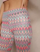 yu & me Pantaloni evazați Fucsia Decorați cu Motiv Geometric Novanelle