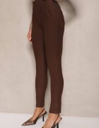 yu & me Pantaloni Maro cu croială skinny cu elastic în talie și buzunare Rizeena