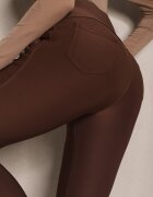 yu & me Pantaloni Maro cu croială skinny cu elastic în talie și buzunare Rizeena