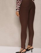 yu & me Pantaloni Maro Skinny Talie înaltă cu elastic în talie Ivelbia