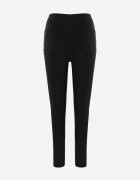 yu & me Pantaloni Negri tip Skinny cu elastic în talie și buzunare Rizeena