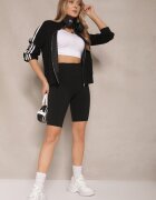 yu & me Pantaloni scurți Negri de ciclism Talie înaltă Basalla
