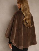 yu & me Poncho Maro Pufos Decorat cu curea Monareva