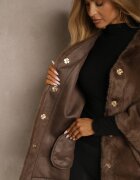 yu & me Poncho Maro Pufos Decorat cu curea Monareva