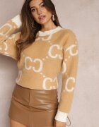 yu & me Pulover Bej Oversize Pasithoe