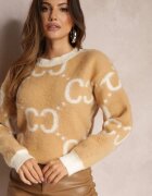 yu & me Pulover Bej Oversize Pasithoe