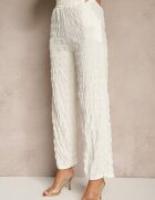 yu & me Set Casual Alb cu Pantaloni Largi și Tricou Devineva