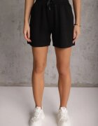 yu & me Set Sport Negru Din bumbac și vâscoză Tricou și Pantaloni scurți Areinna