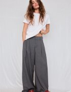 Stradivarius B02 Tricou Basic Regular Tactil Fin Alb L