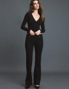 Stradivarius B03 Tricou Polo Stretch Negru Xl