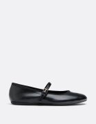 Stradivarius Balerini Mary Jane De Bază Negru 37