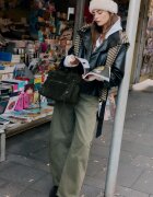 Stradivarius Blugi Barrel Cu Ajustor Kaki 40