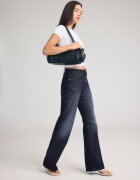 Stradivarius Blugi D92 Straight Wide Albastru Overdye 38