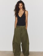 Stradivarius Body Cu Bretele Și Decolteu În V Negru Xl