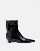 Stradivarius Botine Cu Talpă Pană Negru 38