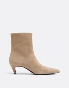 Stradivarius Botine Cu Toc Kitten Din Piele Bej Închis 39
