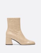 Stradivarius Botine Cu Toc Lat Bej 39