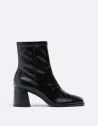 Stradivarius Botine Cu Toc Lat Negru 35