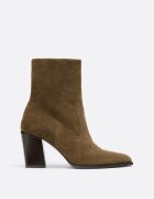 Stradivarius Botine Cu Toc Stil Cowboy Din Piele Piele 40
