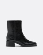 Stradivarius Botine Joase Imitație De Piele Negru 36