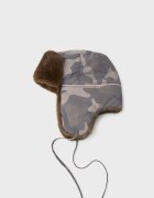 Stradivarius Căciulă Stil Aviator Cu Imprimeu Maro Os