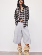 Stradivarius Cămașă Regular Ajustabilă Purpuriu L