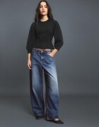 Stradivarius Cardigan Din Tricot Cu Două Rânduri De Nasturi Negru Xl