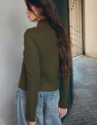 Stradivarius Cardigan Din Tricot Cu Nasturi Kaki L
