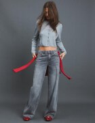Stradivarius Cardigan Din Tricot Cu Nasturi Și Textură Moale Gri Xl