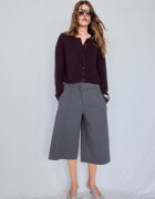 Stradivarius Cardigan Din Tricot Cu Nasturi Și Textură Moale Mov L