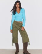 Stradivarius Cardigan Din Tricot Cu Nasturi Turcoaz Xs