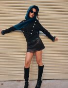 Stradivarius Cardigan Din Tricot Fin La Atingere Cu Nasturi Gri Închis M