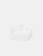 Stradivarius Choker Rigid Din Plasă Metalică Gri Os