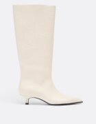Stradivarius Cizme Cu Toc Kitten Crem 37