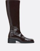Stradivarius Cizme Plate Stretch Maro 37