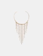 Stradivarius Colier Choker Cascadă Galben Os