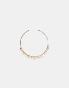 Stradivarius Colier Choker Cu Mini Pandantive Auriu Os