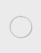 Stradivarius Colier Choker Cu Sclipici Gri Os