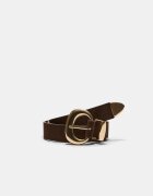 Stradivarius Curea Cu Cataramă Groasă Maro 90