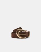 Stradivarius Curea Cu Cataramă Organică Maro 90