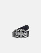 Stradivarius Curea Cu Cataramă Romantică Negru 90