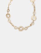 Stradivarius Curea Metal Cu Inele Ciocănite Auriu S