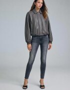 Stradivarius D07 Blugi Skinny Visoki Struk Negru Spălat 42