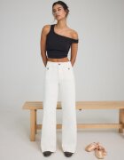Stradivarius D77 Blugi Minimalist Cu Buzunare Vanilie 42