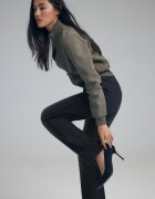Stradivarius D98 Blugi Straight Fit Efect Prespălat Denim Albastru Deschis 40